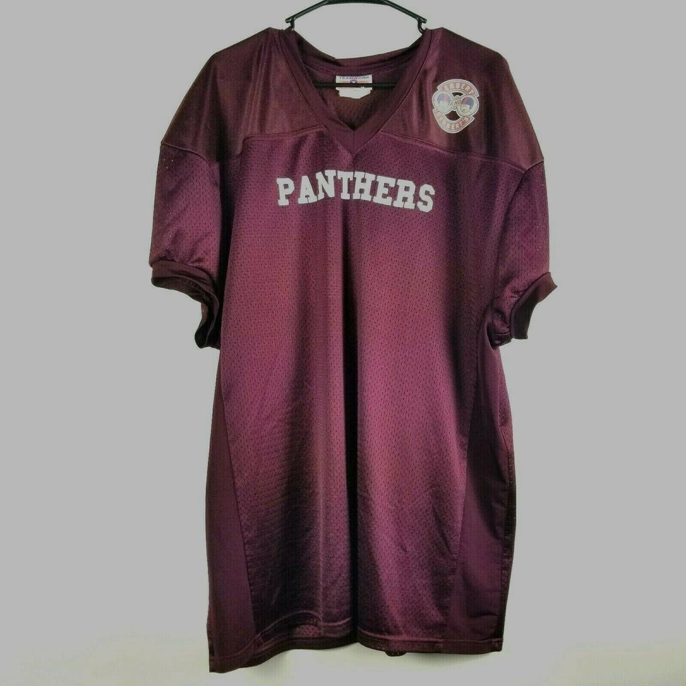 Teamwork Athletic Apparel Uniform‎ Erbert and Gerberts Panthers Maroon #65 White
